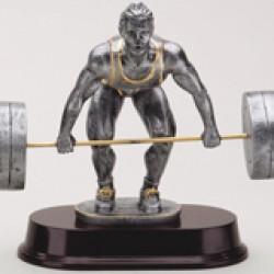 Resin Sculpture Dead Lift Trophy