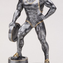 Resin Sculpture Weight Lifter Trophy