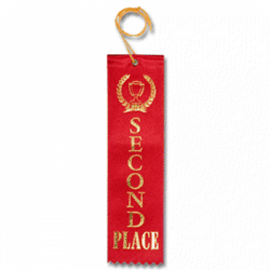 STRB21C - 2nd Place Stock Carded Ribbon