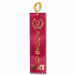 STRB21C - 4th Place Stock Carded Ribbon