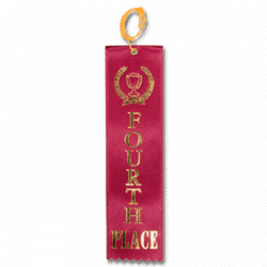 STRB21C - 4th Place Stock Carded Ribbon