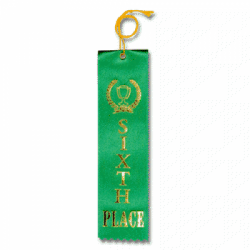 STRB21C - 6th Place Stock Carded Ribbon