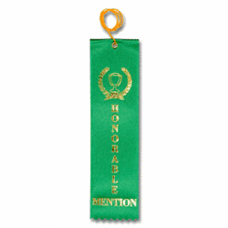 STRB21C - Honorable Mention Stock Carded Ribbon