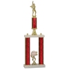 2 Post Baseball Trophy