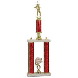 2 Post Baseball Trophy