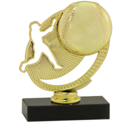 Silhouette Baseball Trophy