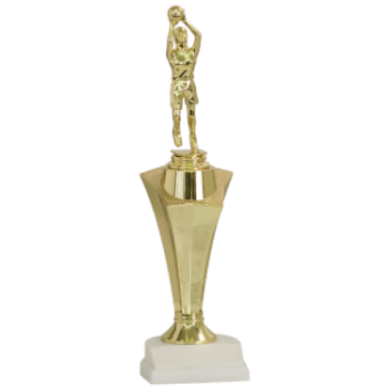 Star Column Riser Basketball Trophy