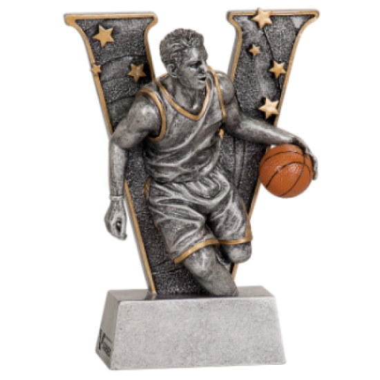 "v" Male Basketball Resin