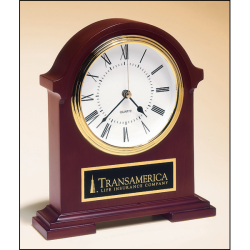 Napoleon Clocktraditional styling with deep,hand-rubbed mahogany finish