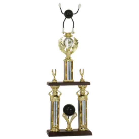 2 Post 2 Tier Bowling Trophy