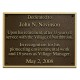 Outdoor Z-Bronze Plaque - Raise Letters