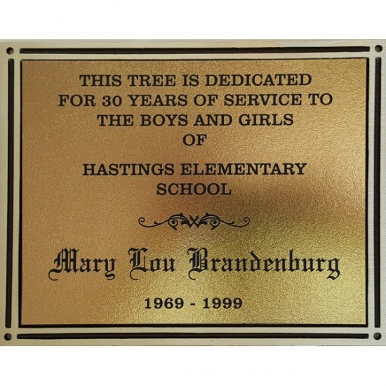 Outdoor Cast Aluminum Plaque 