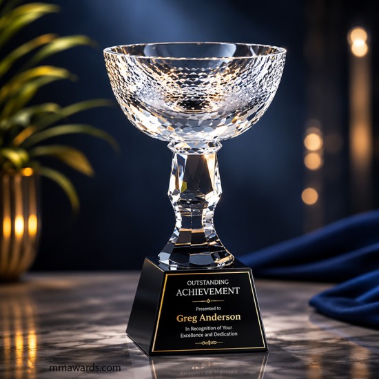 Optical Crystal Cup Trophy