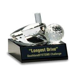 Crystal Golf Paperweight