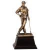 Male Golfer Bronze Golf Resin