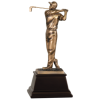 Male Golfer Bronze Golf Resin