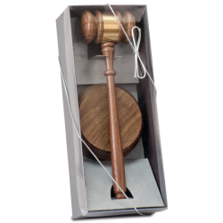 WALNUT GAVEL DIRECTOR'S SET