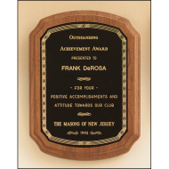 American walnut plaque available in 5 sizes
