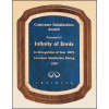 Coventry Series, Solid American walnut plaque available in three marble finishes