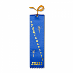 STRB11C - Sportsmanship Award Stock Carded Ribbon