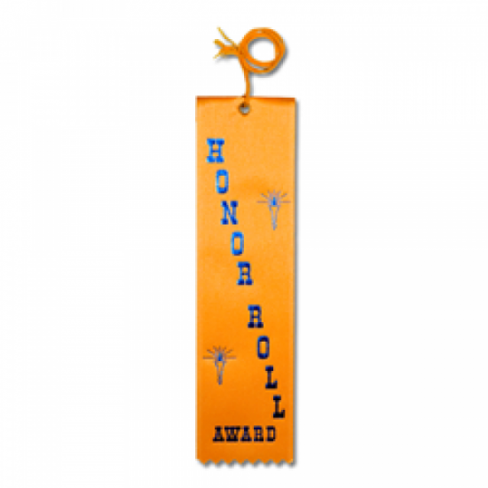 STRB11C - Honor Roll Award Stock Carded Ribbon