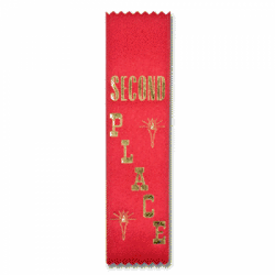 STRB11L - 2nd Place Stock Lapel Ribbon